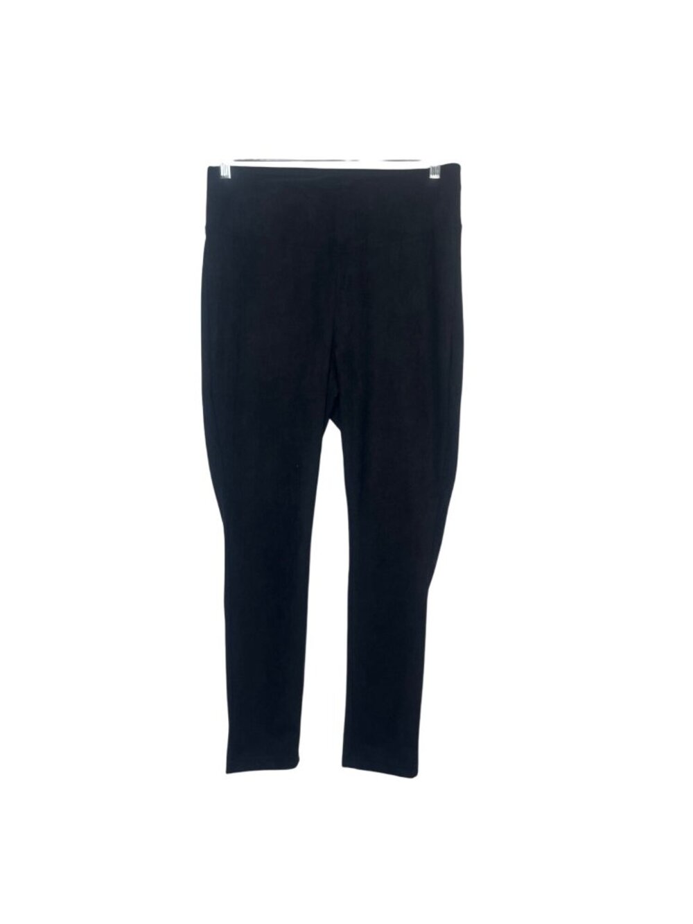 Roz & Ali Suede Pants Yoga Womens 1X Black New WOT Pull On